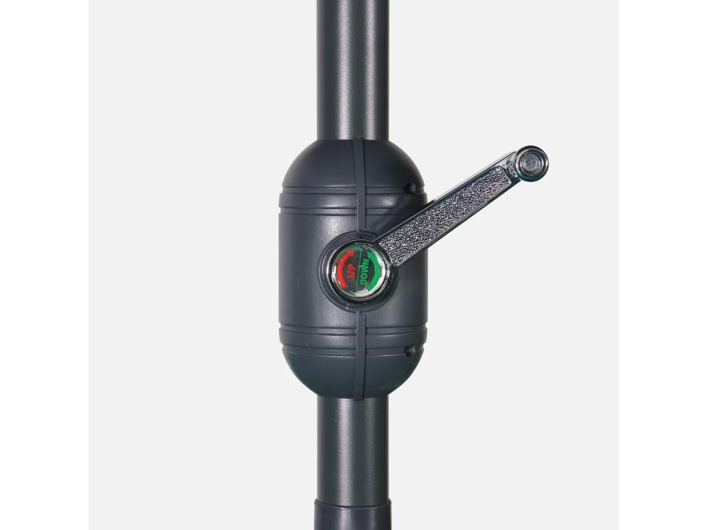 Patio Umbrella - Round - Polyester - Gray