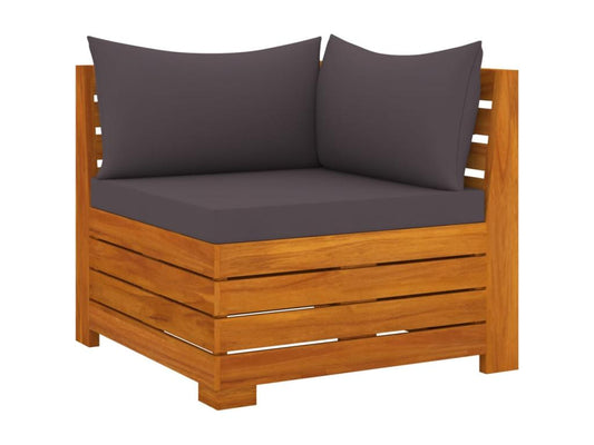 Outdoor Patio Set - Wood - Brown - 68x60 cm