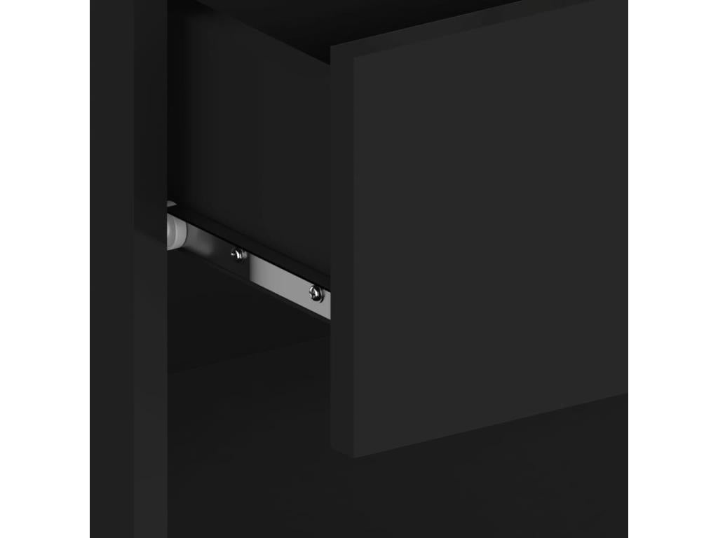 Nightstand - Wood - Black