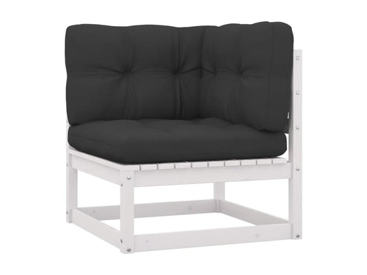 Outdoor Patio Set - Wood - White