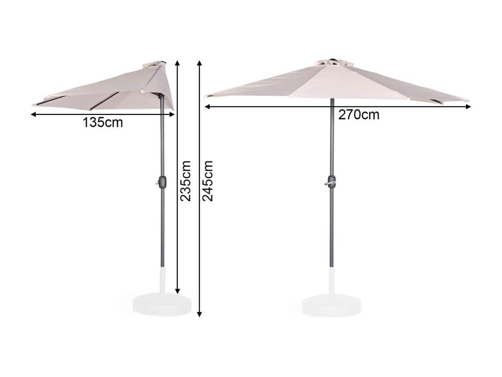 Patio Umbrella - Steel - Beige