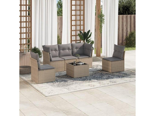 Outdoor Patio Set - Résine - Beige