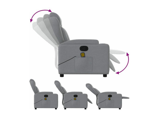 Armchair - Tilting - Polyester - Gray