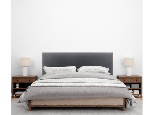 Headboard - Velvet - Gray