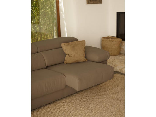 Sofa - Polyester - Brown