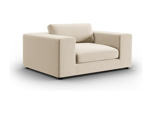 Sofa - Velvet - Beige - 122x72 cm