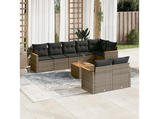 Outdoor Patio Set - Résine - Black