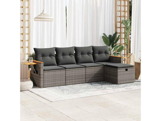 Outdoor Patio Set - Résine - Black