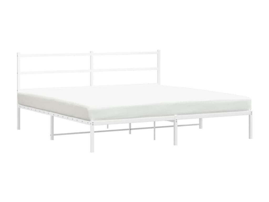Bed Frame - Steel - White - 180x200 cm