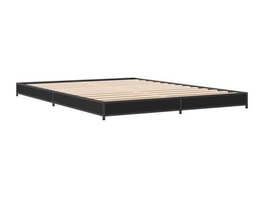 Bed Frame - Wood - Black - 140x200 cm