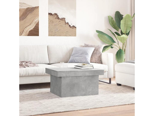 Coffee Table - Wood - Gray - 55x40 cm