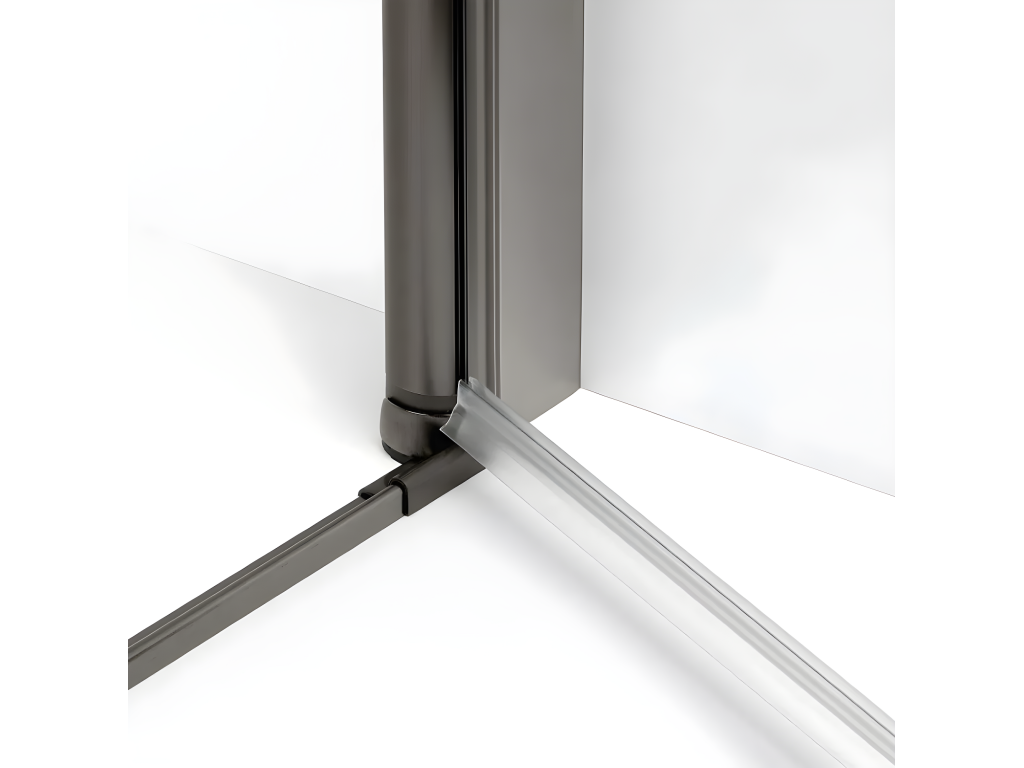 Home Furniture - Tempered Glass - Silver - 80x90 cm