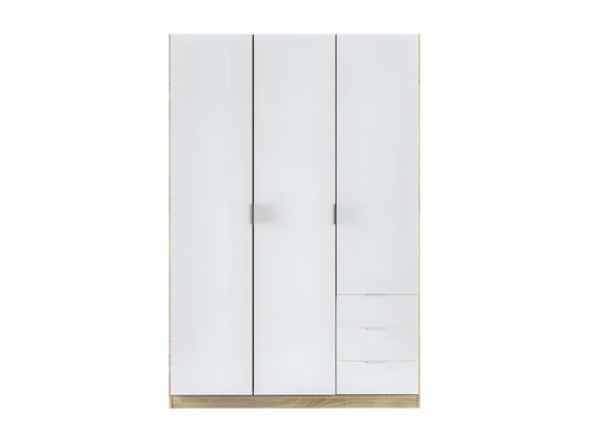 Wardrobe - Panneau De Particule - White / Natural