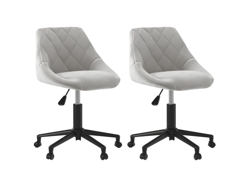Chair Set - Velvet - Gray