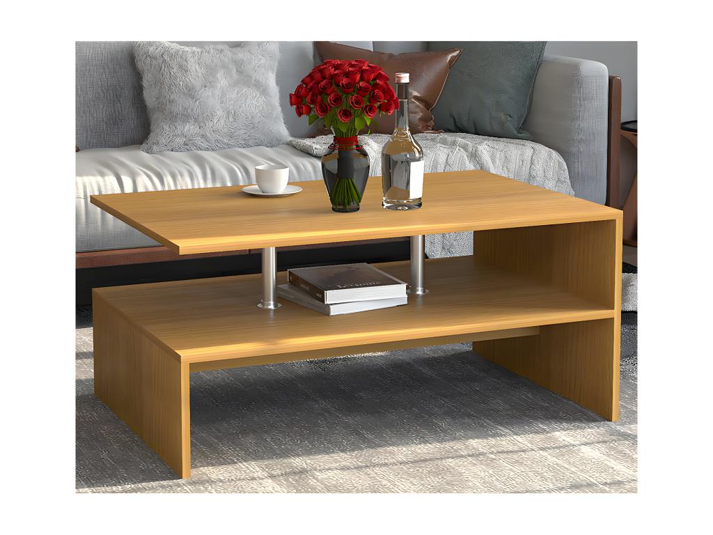 Coffee Table - Wood - Brown