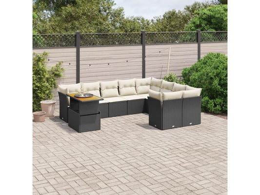 Outdoor Patio Set - Résine - Black