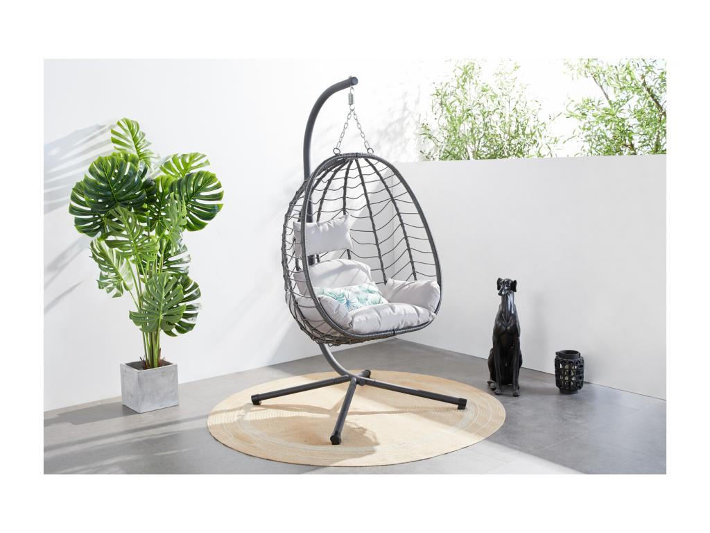 Armchair - Aluminum - Gray