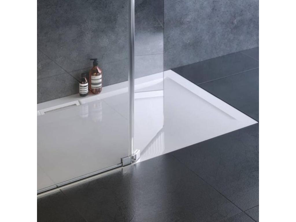 Shower Tray - Rectangular - Ceramic - White