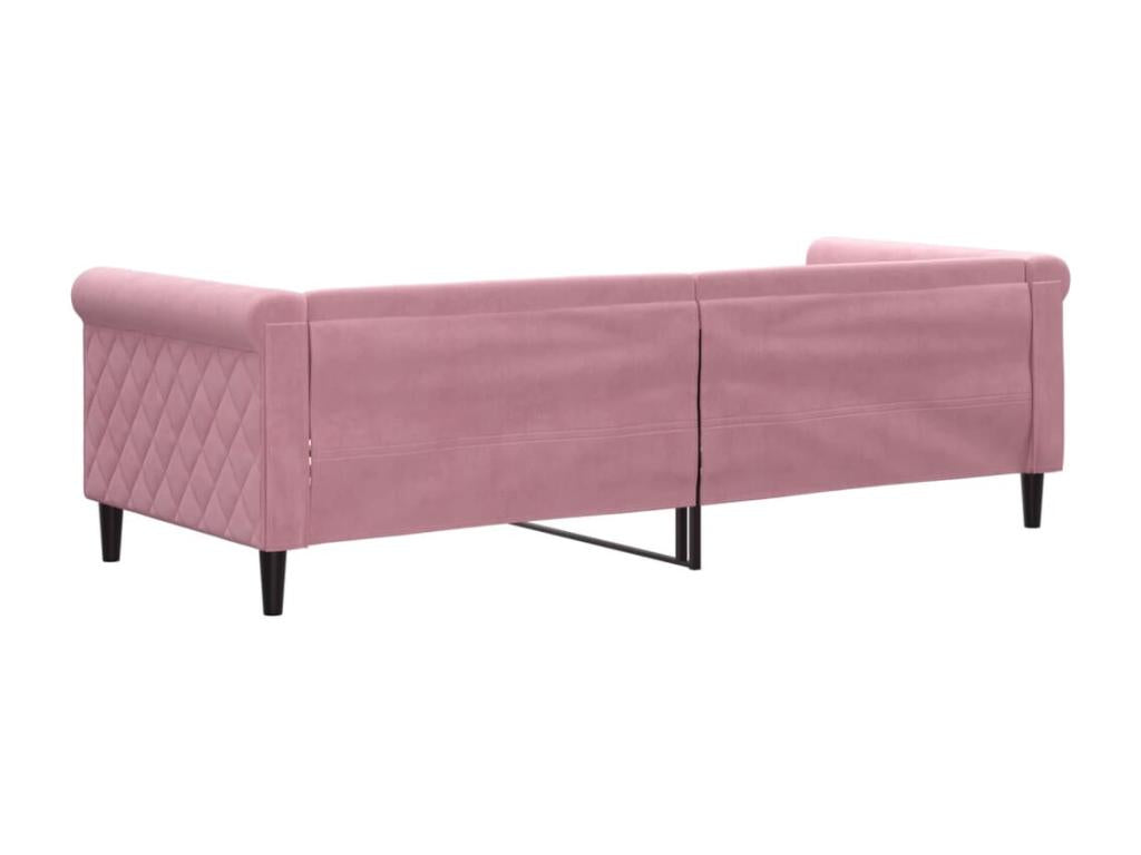 Bed - Velvet - Rose - 80x200 cm