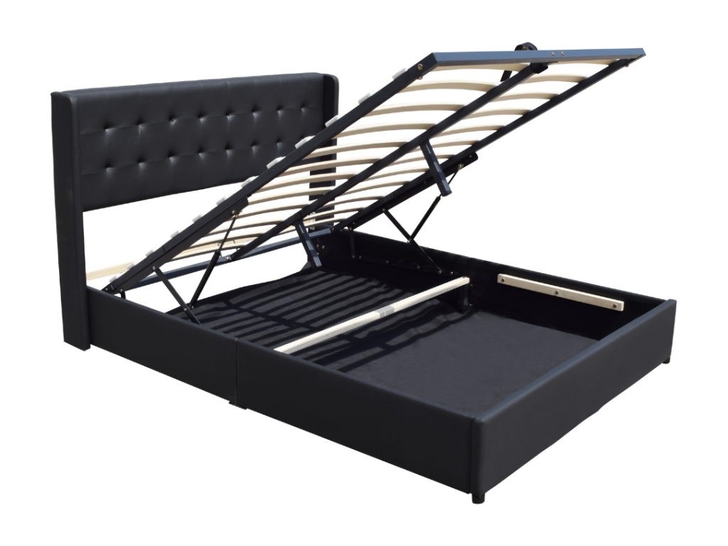 Headboard - Wood - Black - 140x200 cm