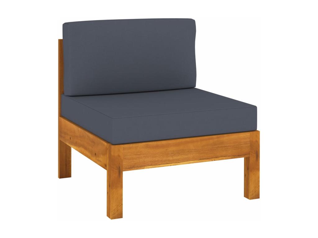 Outdoor Patio Set - Wood - Gray