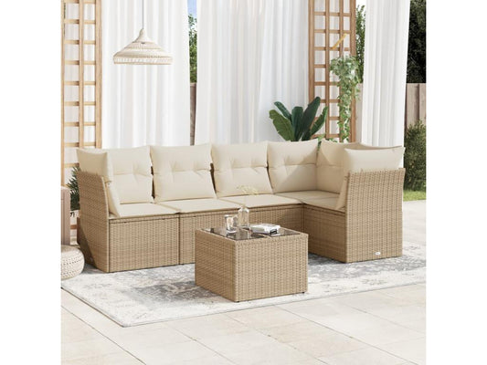 Outdoor Patio Set - Résine - Beige