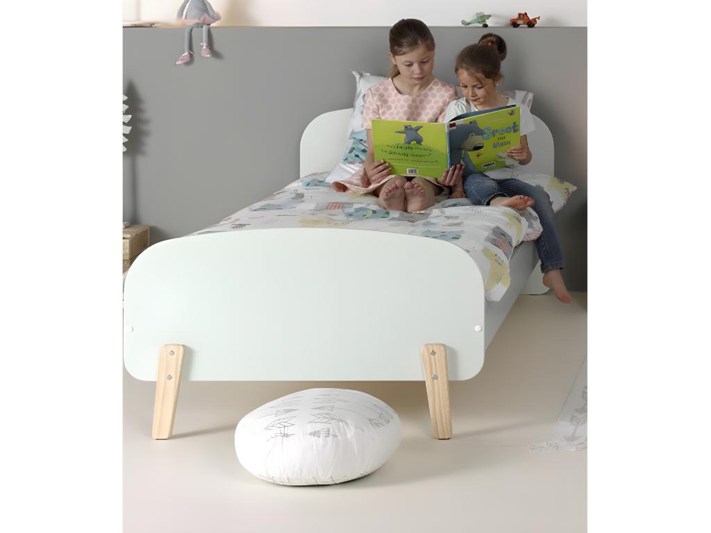 Bed - Mdf - Green - 90x200 cm