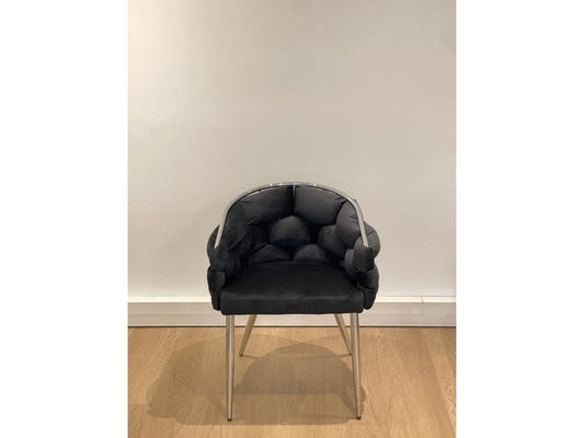 Chair Set - Velvet - Black