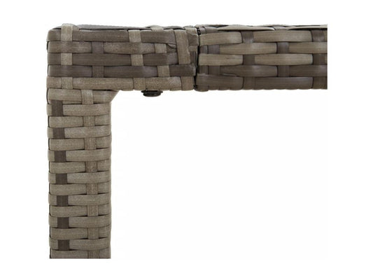 Outdoor Dining Set - Wood - Gray