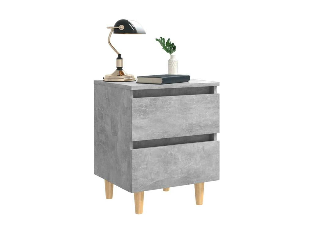 Nightstand Set - Engineered Wood, Wood - Gray - 35x50