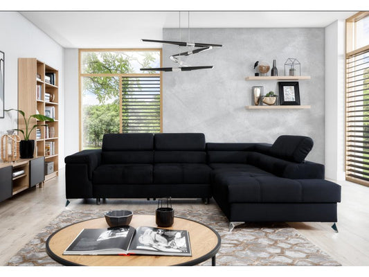 Sofa - Polyester - Black