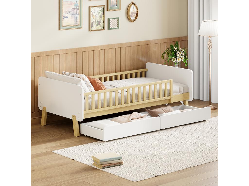 Headboard - Wood - White - 90x190 cm