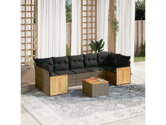 Outdoor Patio Set - Résine - Black