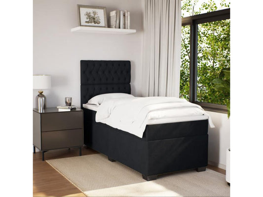 Mattress - Engineered Wood, Wood - Black - 90x190 cm