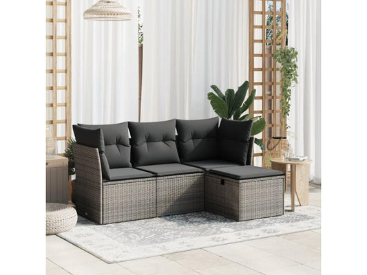 Outdoor Patio Set - Résine - Gray