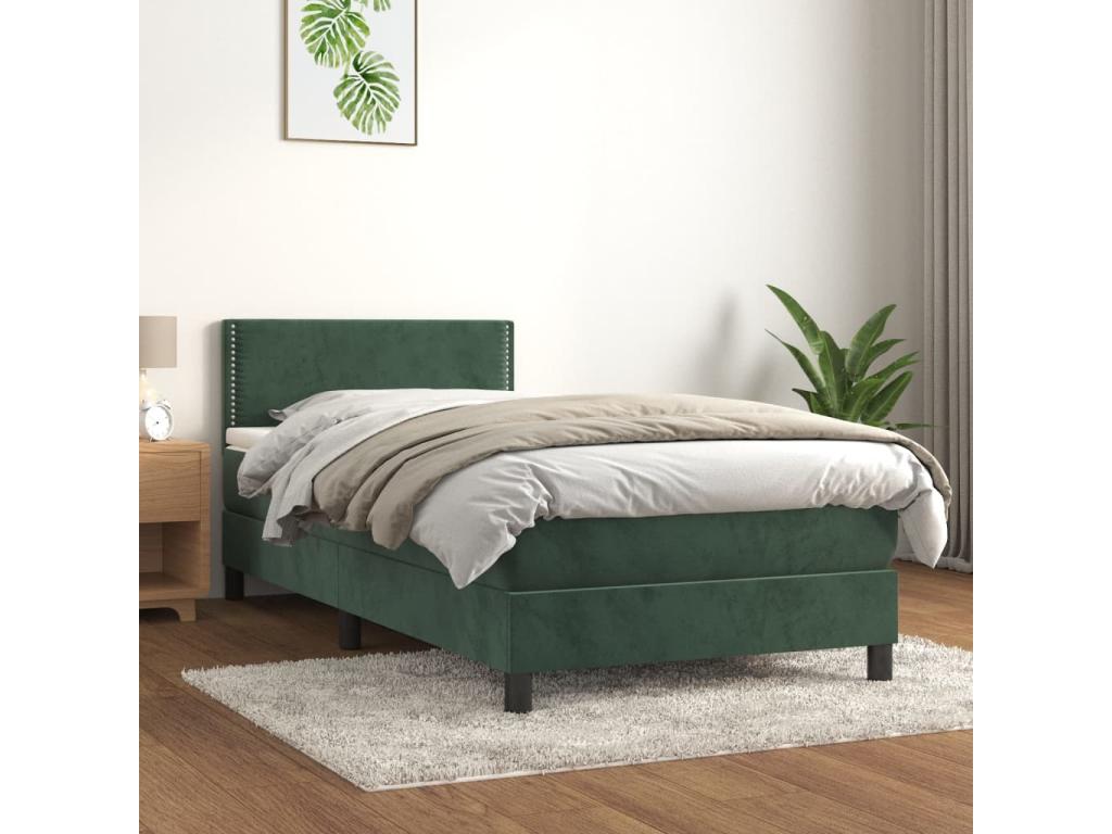 Mattress - Velvet - Green - 90x190 cm