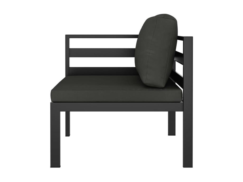 Outdoor Patio Set - Aluminum - Gray