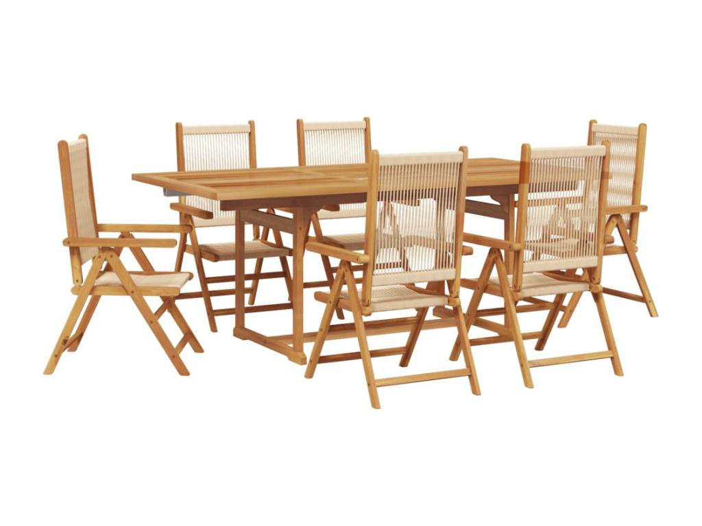 Outdoor Dining Set - Résine - Gray