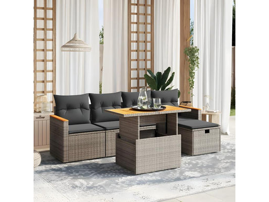Outdoor Patio Set - Résine - Gray