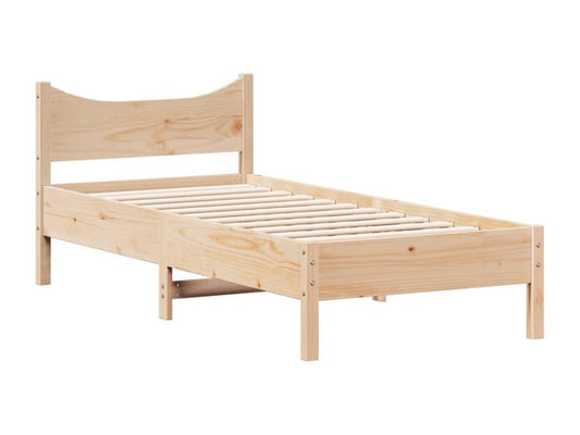 Bed Frame - Wood - Natural - 90x200 cm