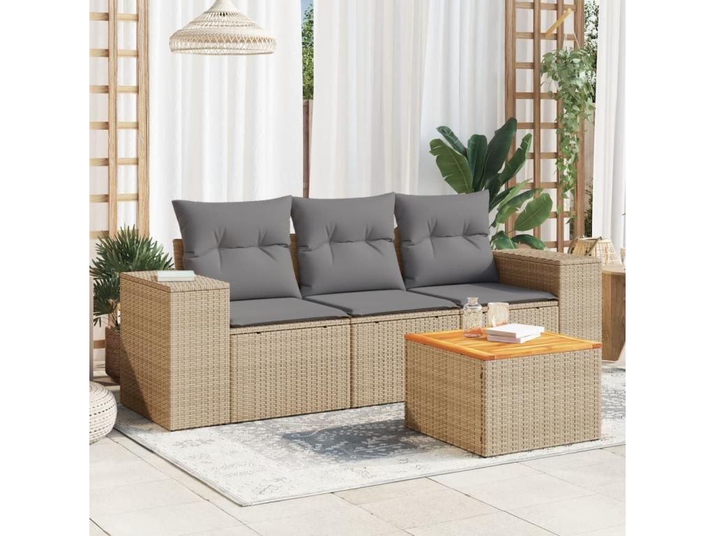 Outdoor Patio Set - Résine - Gray