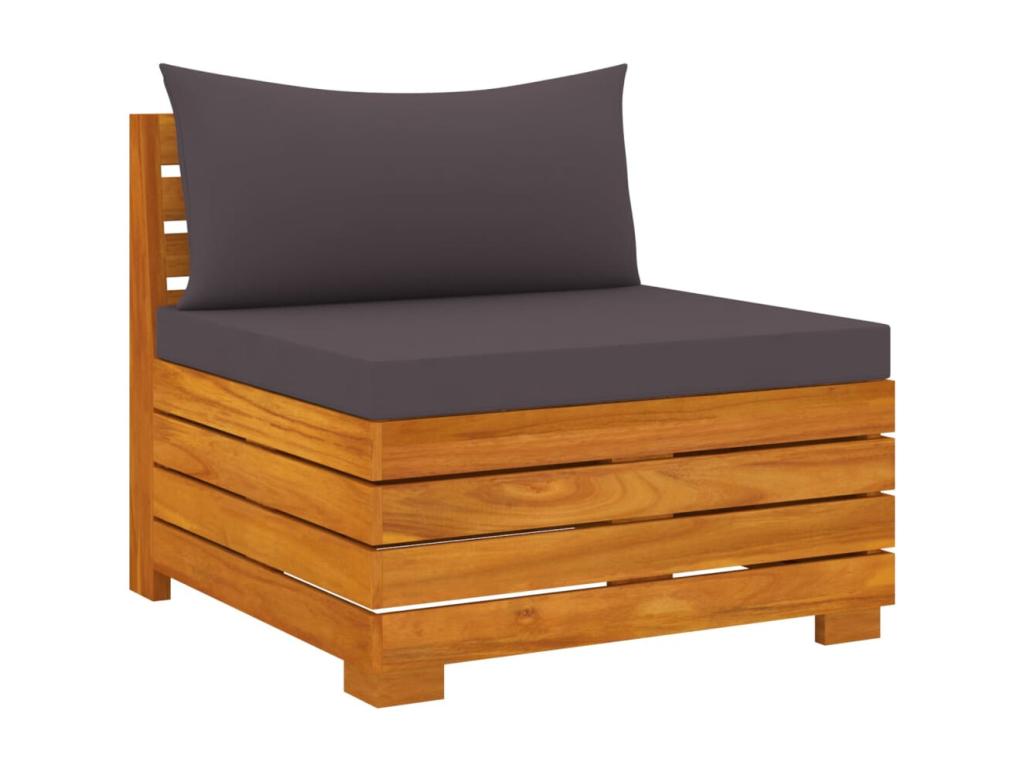 Outdoor Patio Set - Wood - Brown - 68x60 cm