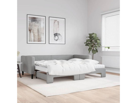 Daybed - Polyester - Gray - 90x190 cm