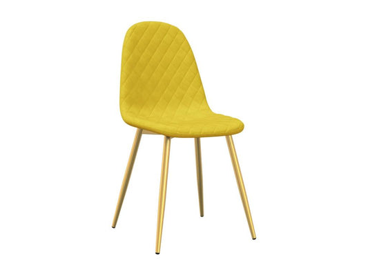 Chair Set - Velvet - Jaune