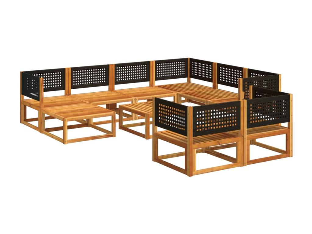 Outdoor Patio Set - Résine - Beige