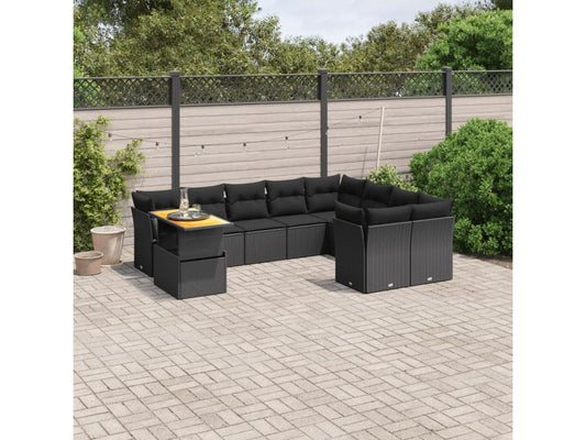 Outdoor Patio Set - Steel - Black
