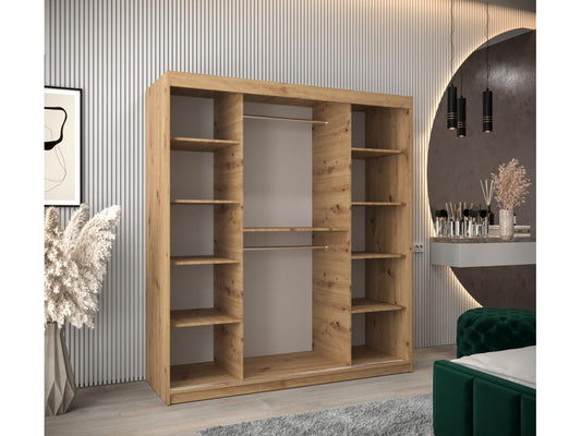 Wardrobe - Panneau De Particule - Silver / Brown