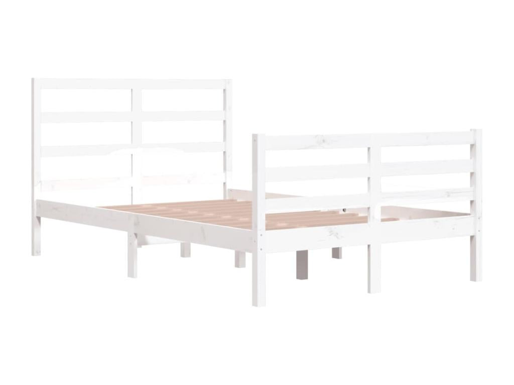 Bed Frame - Wood - White - 120x200 cm