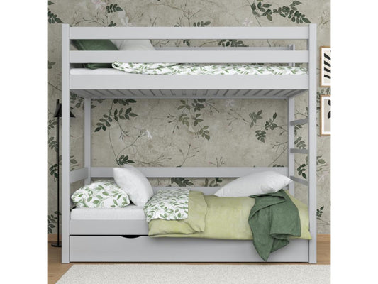 Bed - Pin - Gray - 80x190 cm