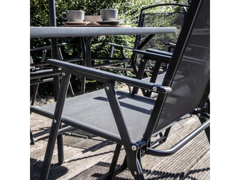 Outdoor Patio Set - Folding - Steel - Green